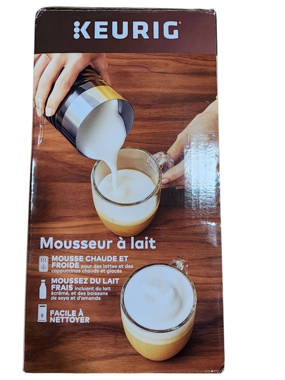 Keurig Milk Frother Standalone Hot & Cold 6 Oz Black Non-Dairy Milk Lattes